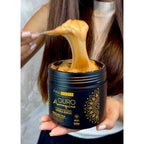Hidratação Capilar Ouro Marroquino Efeito Teia 500g com Ação Antifrizz c/ Óleos Milagrosos de Marula e Argan | Fina Maria Professional