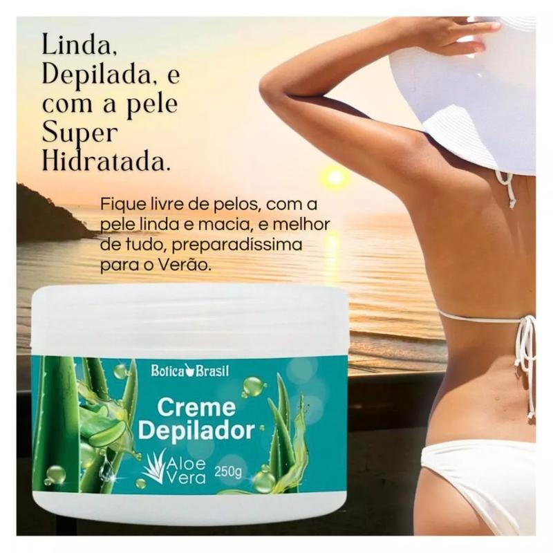 DepilaSoft™ – Creme Depilador Corpo & Rosto com Aloe Vera