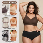 Kit 3 Sutiãs Luna Comfort™ - Efeito Invisível e Zero Marcas